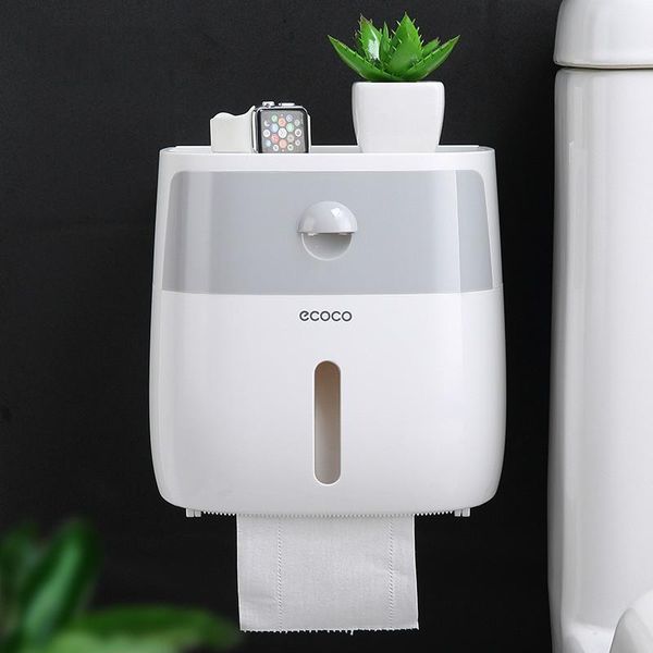 

toilet paper holders bathroom holder tissue box plastic dispenser wall mounted roll storage shelf