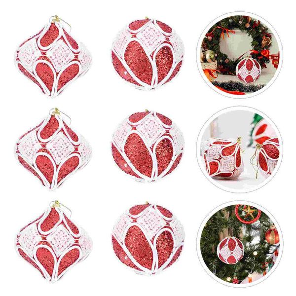 

christmas decorations 6pcs foaming decors tree party hanging