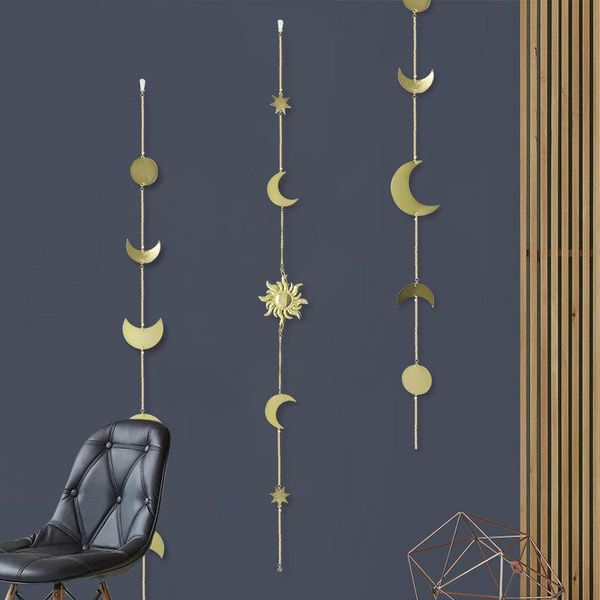 

decorative objects & figurines twinkle star paper pendant metal moon shape nice gift wall hanging diy handmade po props