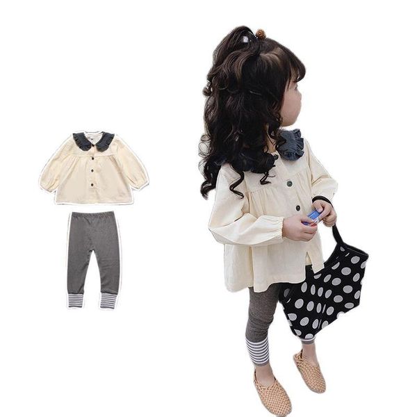 

clothing sets vidmid 2021 girls kids baby exotic spring and autumn two-piece girls' set p5267, White