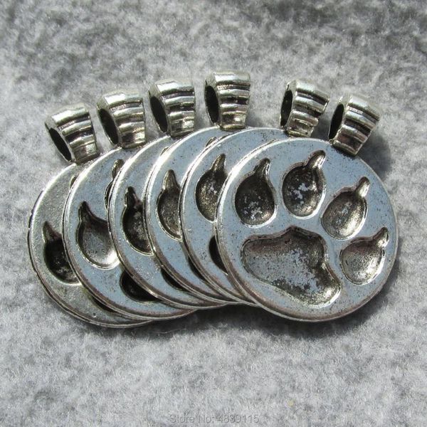 

dog tag,id card 100pcs/lot zinc alloy antique style circle pet id tags round suitable for laser/diamond engraving