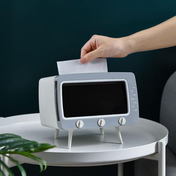 

tissue boxes & napkins home office dorm card slot design living room box raised feet bedroom napkin storage tv shape container phone holder