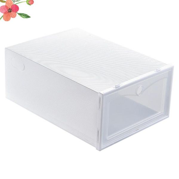 

disposable covers 6pcs 33x23x13cm shoes case thicken box style shoe storage white