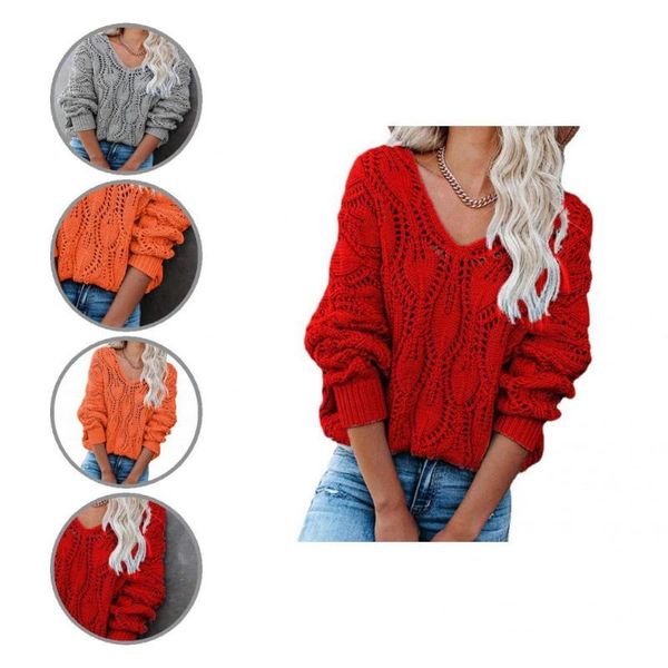 

women's sweaters warm beautiful deep v-neck women knitted 4 colors plush pullover solid for dating, White;black