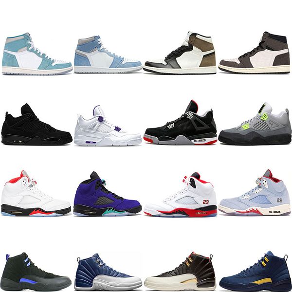 

2021 men basketball shoes 1s 4s 11s 12s 13s turbo green hyper royal dark mocha cactus jack alternate grape ice blue black cat neon bred trai