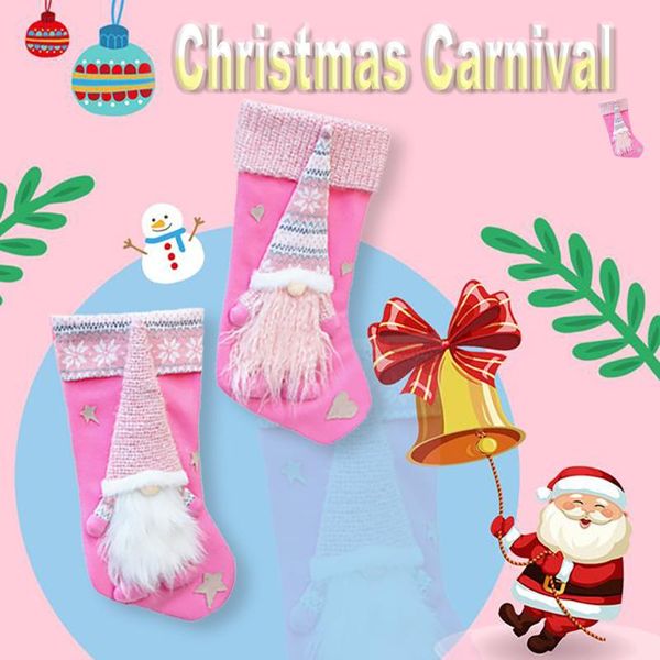 

christmas decorations socks ornaments pendant small boots children year candy bag gift fireplace tree jewelry #yl5