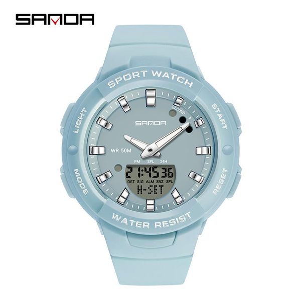 

watch casual digital outdoor multifunction sport watches for men electronic wristwatch mens 5bar waterproof wristwatches, Slivery;brown