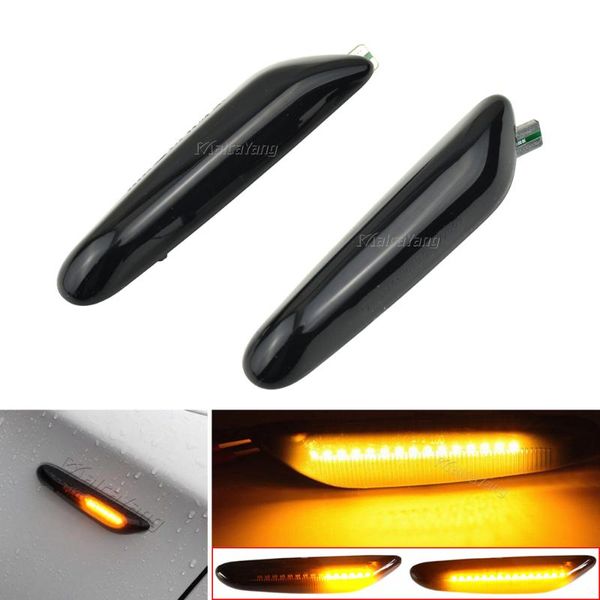 

emergency lights 2pcs dynamic flowing led turn signal side marker light blinker lamp for e46 e60 e61 e90 e91 e81 e82 e88 x3 x1