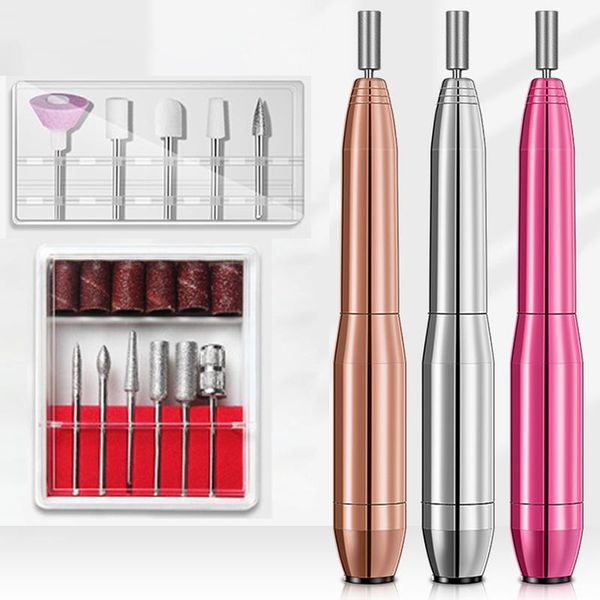 

nail drill & accessories usb professional electric pen-shape grinder machine art set file pedicure nails apparatus