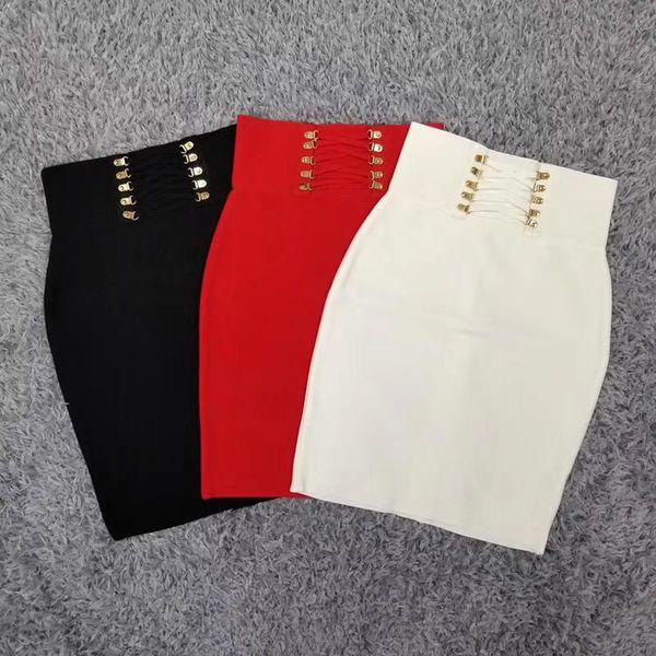 

skirts wholesale women summer fashion sequined black red white bandage skirt 2021 night club pencil