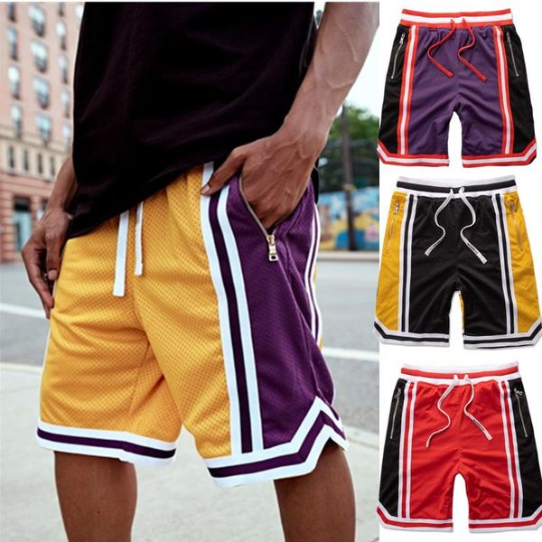 

men's shorts 2021 mesh sports fitness leisure outdoor training basketball running, White;black