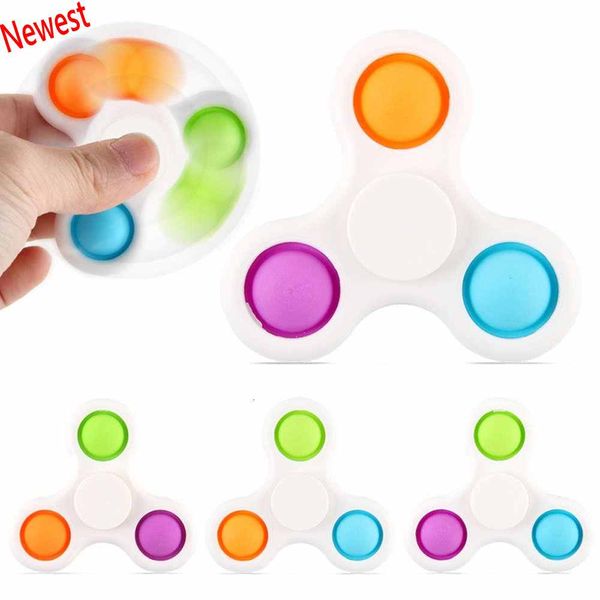 

dhl novelty fidget spinner toys party anti favor spinning kids funny flip finger toy keychain stress reliever cj05