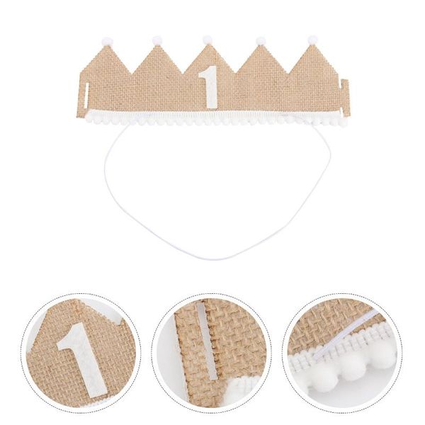 

party hats children number birthday kids crown headwear decor supplies