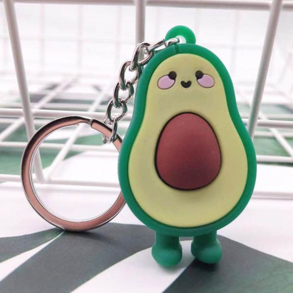 

3d soft rubber couples key chain ring for women bag girl phone car keyring jewelry gifts, Silver