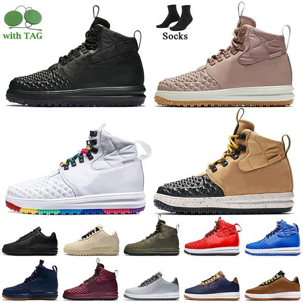 

lunar 1 duckboot running shoes women mens one trainers triple black tan particle pink summit white multi linen cider burgundy obsidian wolf, White;red