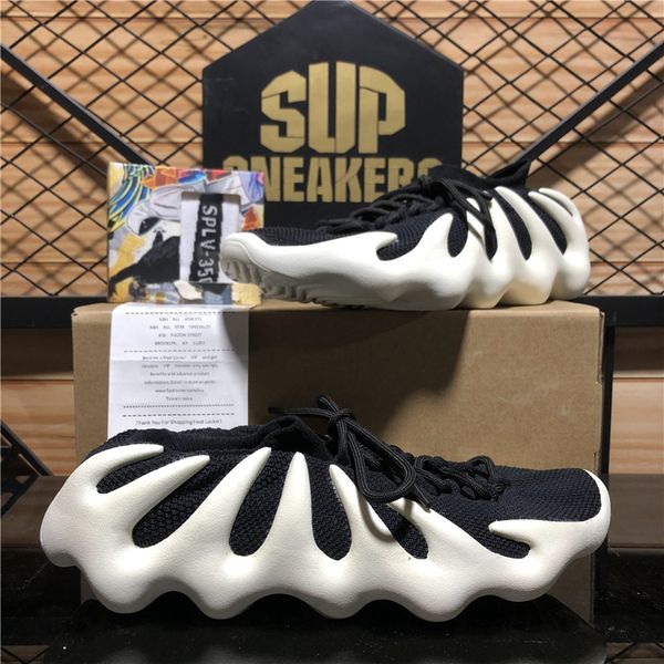 

450 kanye light comfortable knit running shoes cream cloud white black men women fashion west outdoor flat sport trainer sneakers with box s