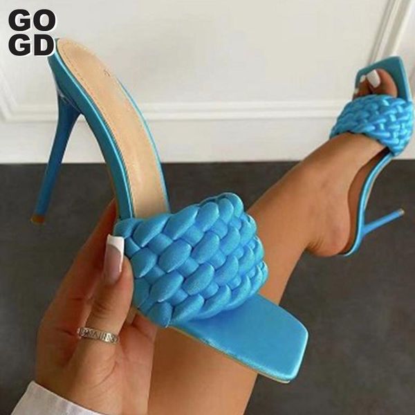 

sandals [gogd]in the summer of 2021 formulation black women with square head big yards in fashion women's shoes