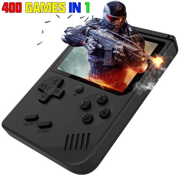 

portable game players mini handheld console 8 bit 3.0 inch color lcd retro player built-in 400 games for kids gift
