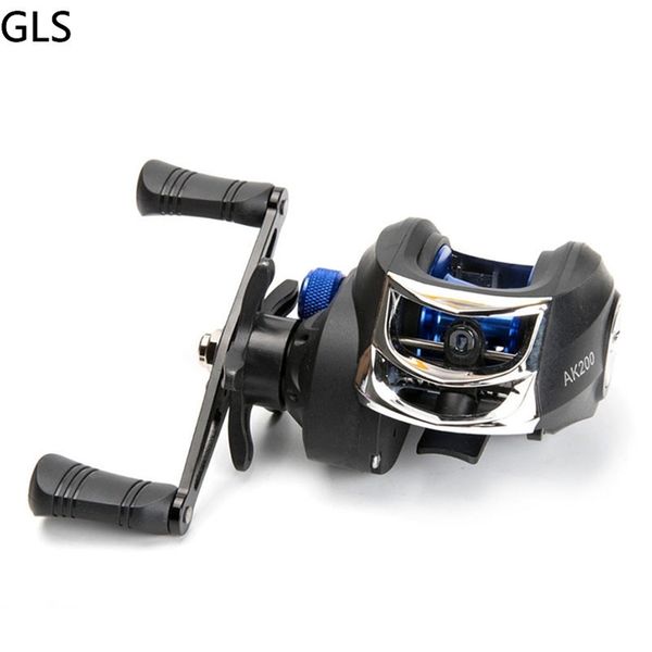 

gls 2021 ak200 baitcasting reel 7.2:1gear ratio max drag 8kg aluminum spool casting fishing casting reel 220215