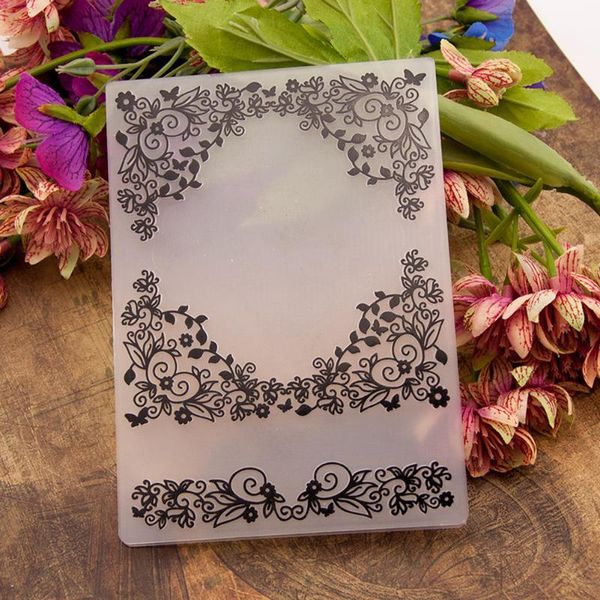 

lace vine flower butterfly plastic embossing folders paper cards template scrapbooking craft diy po wedding decor tools