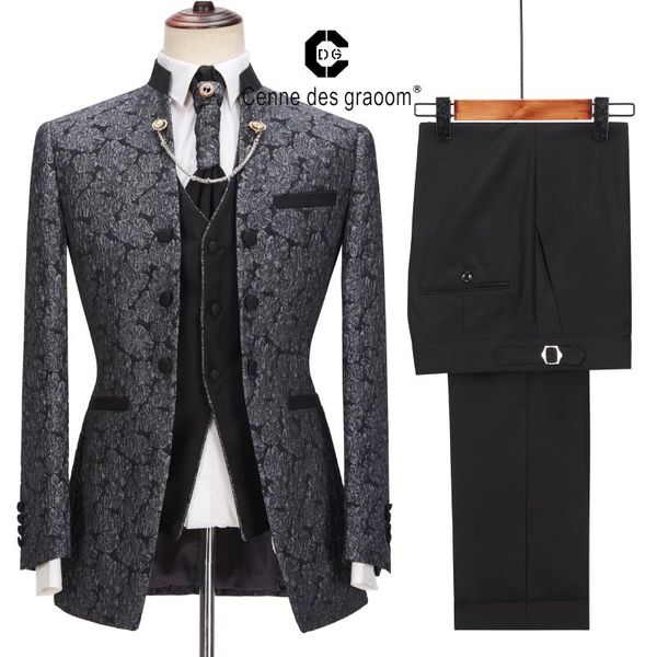 

men's suits & blazers cenne des graoom latest coat design men tailor-made tuxedo 4pieces wedding party singer groom costume homme black, White;black