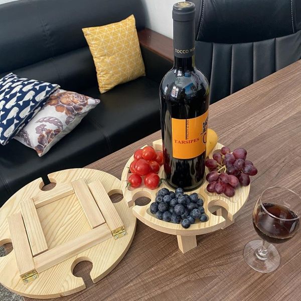 

camp furniture wooden outdoors folding picnic table portable round desk fruit suitable for or camping