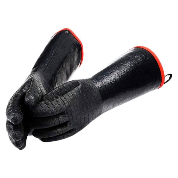 

disposable gloves 1 pair bbq grill heat resistant cooking glove oil-proof neoprene