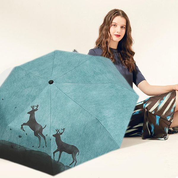 

umbrellas wind resistant folding automatic umbrella rain women 210t pongee black coating female waterproof parasol