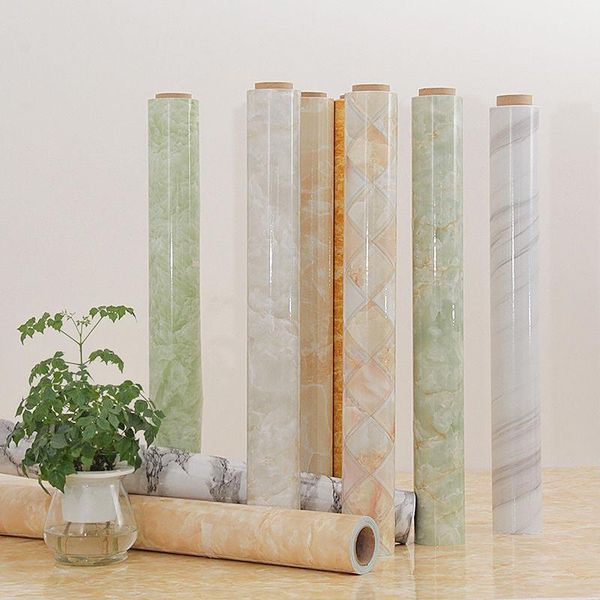 

window stickers tile imitation marble sticker self-adhesive wallpaper kitchen oil-proof bathroom counterwaterproof