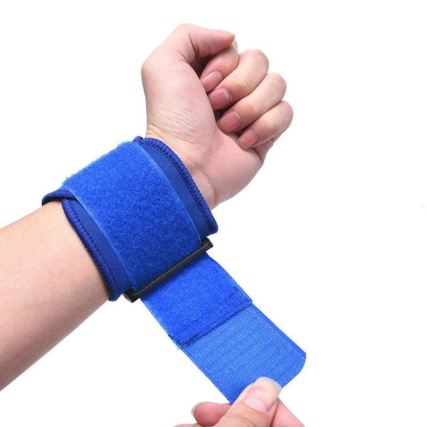 

adjustable wrist support brace gym weightlifting training weight lifting wristband wrestle professional sports protect, Black;red