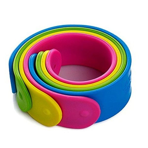 

party masks silicone slap bracelets - 24-pack kids soft favors for girls and boys birthday, classroom rewards, carni