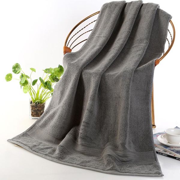 

towel 70*140 cm bath thicken cotton bathroom towels solid for soft absorbent beach