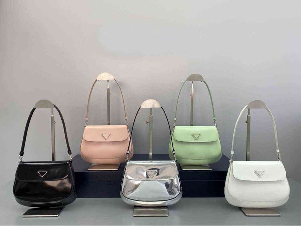 

cleo mid ancient axillary bag hobo one shoulder stick bag bright leather flap women's bag fashion bagszlyzly zly