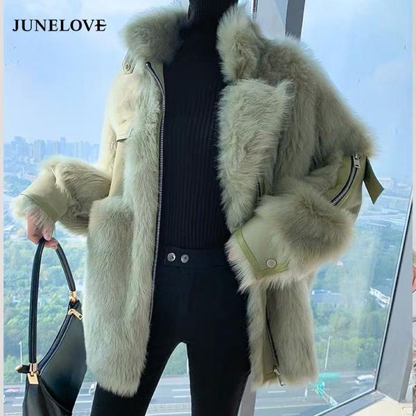 

women's fur & faux women winter sheep shearing coat female ladies thick abrigos de piel sintetica mujer lujo manteau fausse fourrure, Black