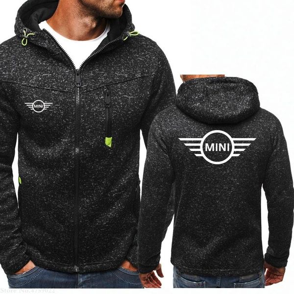 

men's hoodies & sweatshirts 2021 men winter spring hooded mini logo outwear casual brand clothing quality clothes, Black