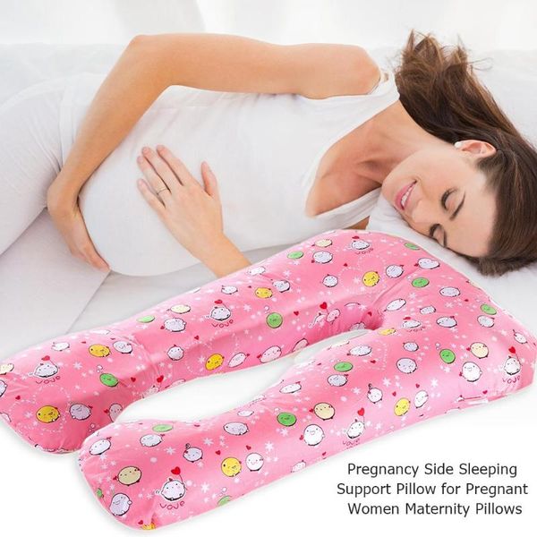 

pillow printed soft u shapematernity pillows pregnancy side sleepers removable inner liner sleeping support cotton 70x130cm