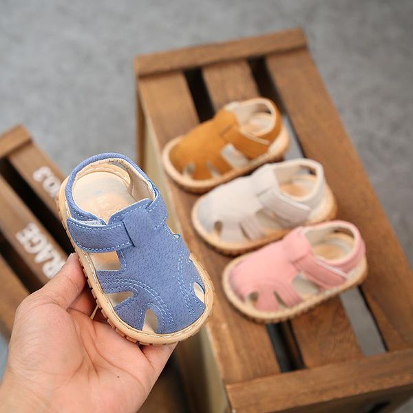 

summer baby sandals 0-1-2 year old boys and girls toddler shoes soft sole non-slip wholesale first walkers
