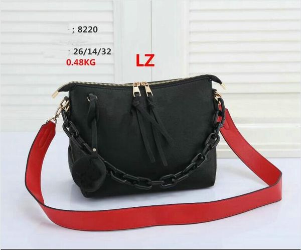 

2021 sales of stylish genuine leather women bag fashion single-shoulder bags waist classic tassels chain handbag 8220# size:26x14x32cm