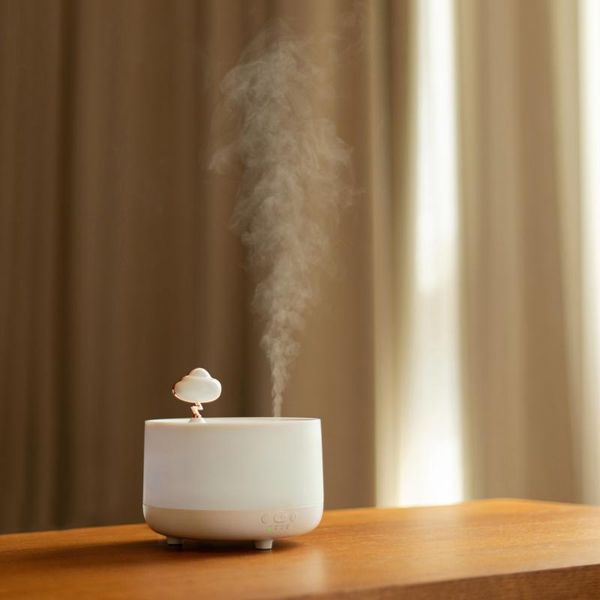 

smart home control sothing music aroma diffuser mini ultrasonic humidifier mist maker essential oil purifier led lamp