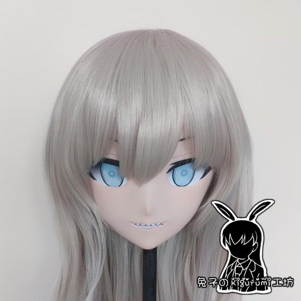 

party masks (rb914)full head female resin cosplay japanese role play lappland kigurumi mask crossdresser doll transgender