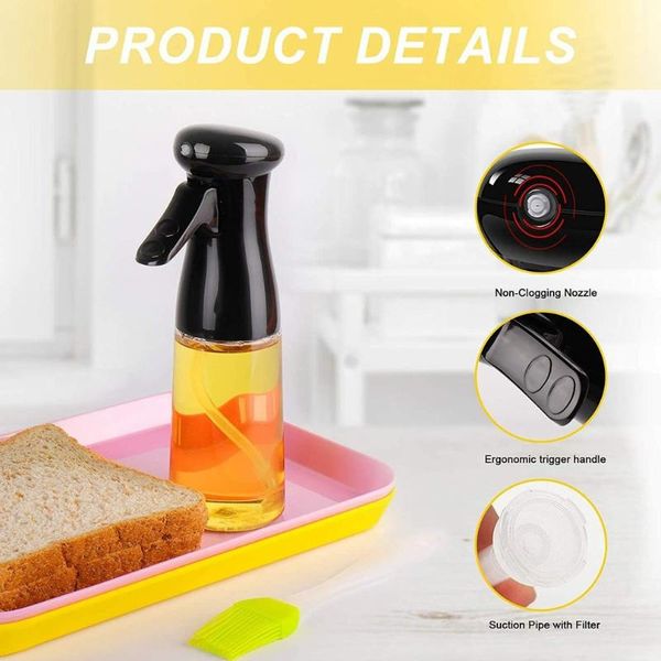 

storage bottles & jars kitchen barbecue air spray durable bottle reusable leakproof oil and vinegar sprayer larger mist accessories