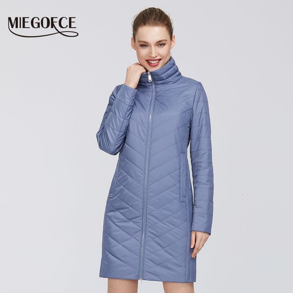 

miegofce new spring collection from high-medium quality firmware resistant collar stylish women jacket coat 200921, Black