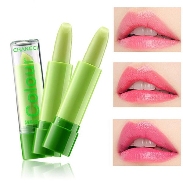 

lip balm natural temperature color changing aloe vera makeup long lasting lipstick blam moisturizing lips make up cosmetics