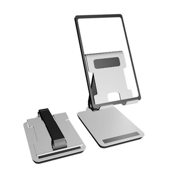

cell phone mounts & holders adjustable aluminum stand holder for mobile tablet foldable portable desk 4-13 inch smart phones, tablets, reade
