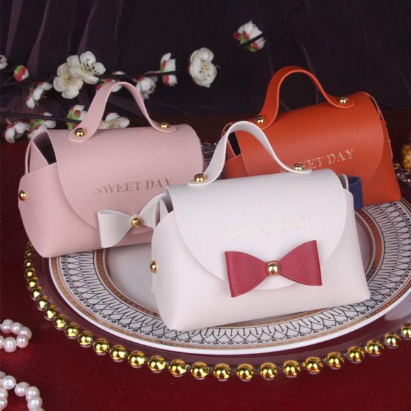 

bowknot candy bag creative cortex portable gift box coin purse jewelry packaging wedding pouch bags wrap