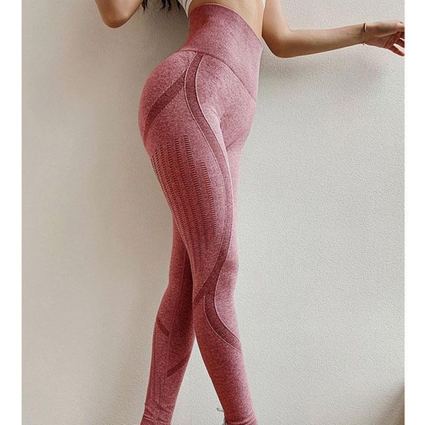 

women's leggings seamless sports female fitness push-up pants high waist anti-squatting running gym y, Black