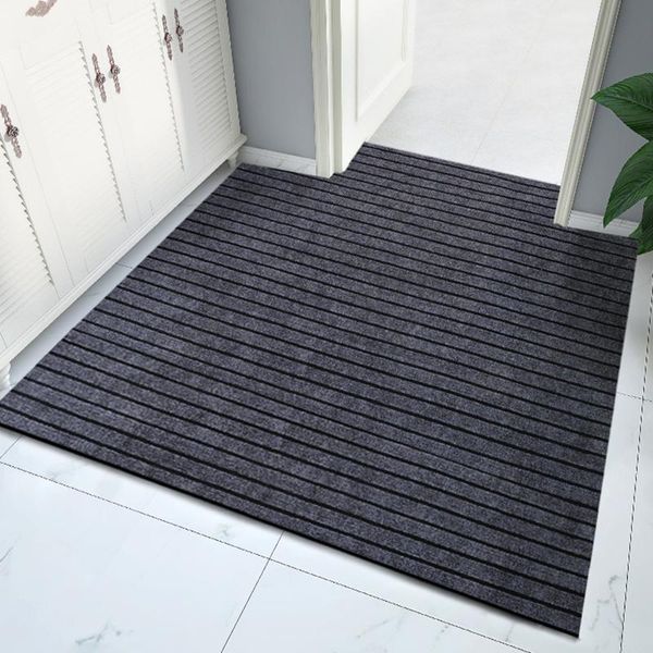

can be cut thin doormat for mall entrance door outdoor indoor striped gray red khaki kitchen area rugs anti slip floor mats carpets