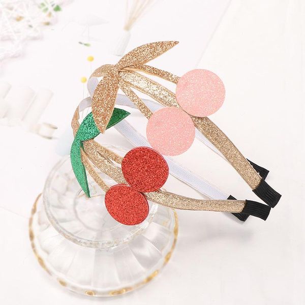 

hair accessories 1piece lovely glitter hoops flower star cherry shiny hairbands for girls princes bow headbands kids gift, Slivery;white