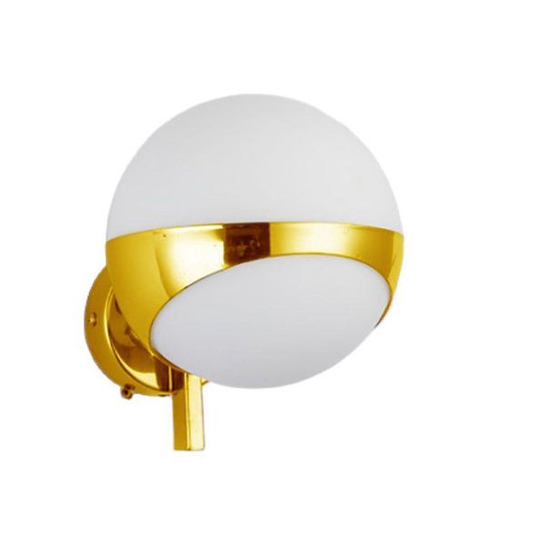 

wall lamp modern simple glass golden lamps creative personality for bedroom bedside living room el staircase aisle led lightings
