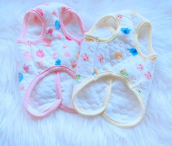 

dog apparel balloon bear printing super warm vests for dogs 2021 autumn and winter pet clothing with buckle quilted